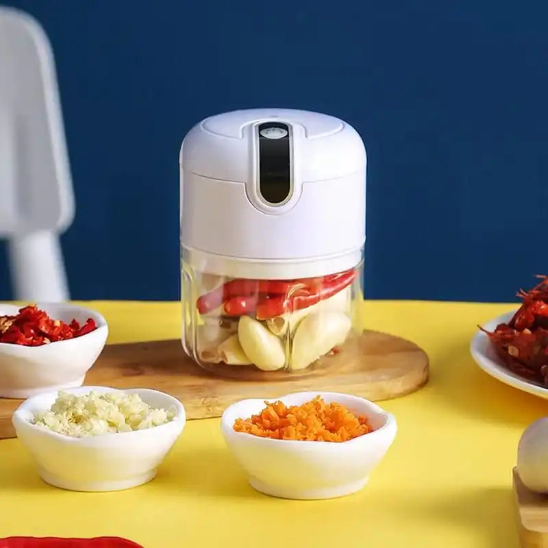 🌟 Mini Processador Elétrico de Alimentos Portátil – A Revolução na Sua Cozinha! 🌟